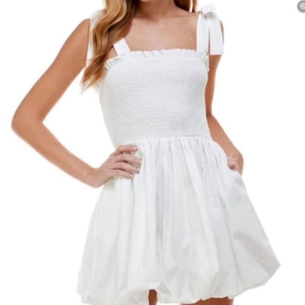TCEC Bubble Smocked Dress M